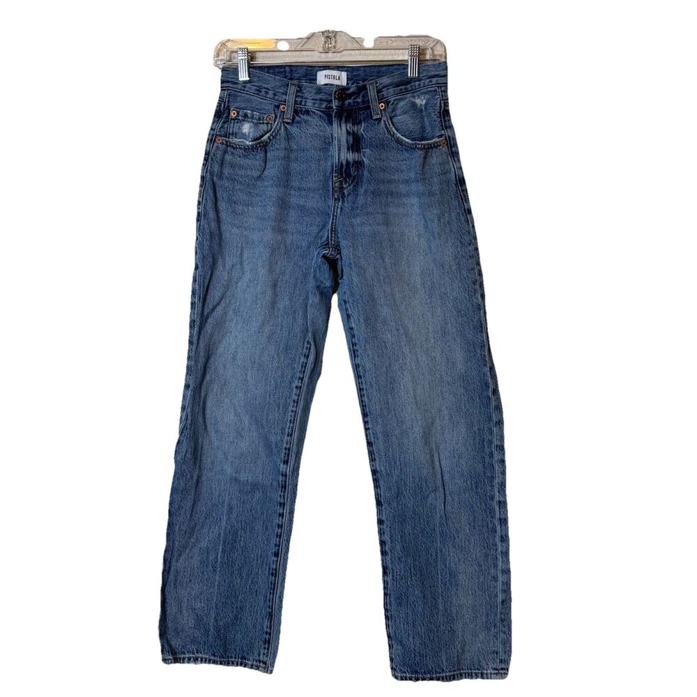 Pistola Charlie High Rise Jeans 100% Cotton Premium Denim Medium Wash Women’s 25